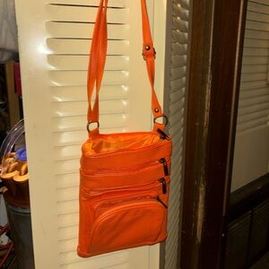 Orange Cross Body Bag